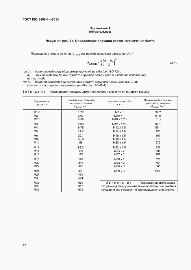 Страница 16 ГОСТ ISO 3506-1-2014