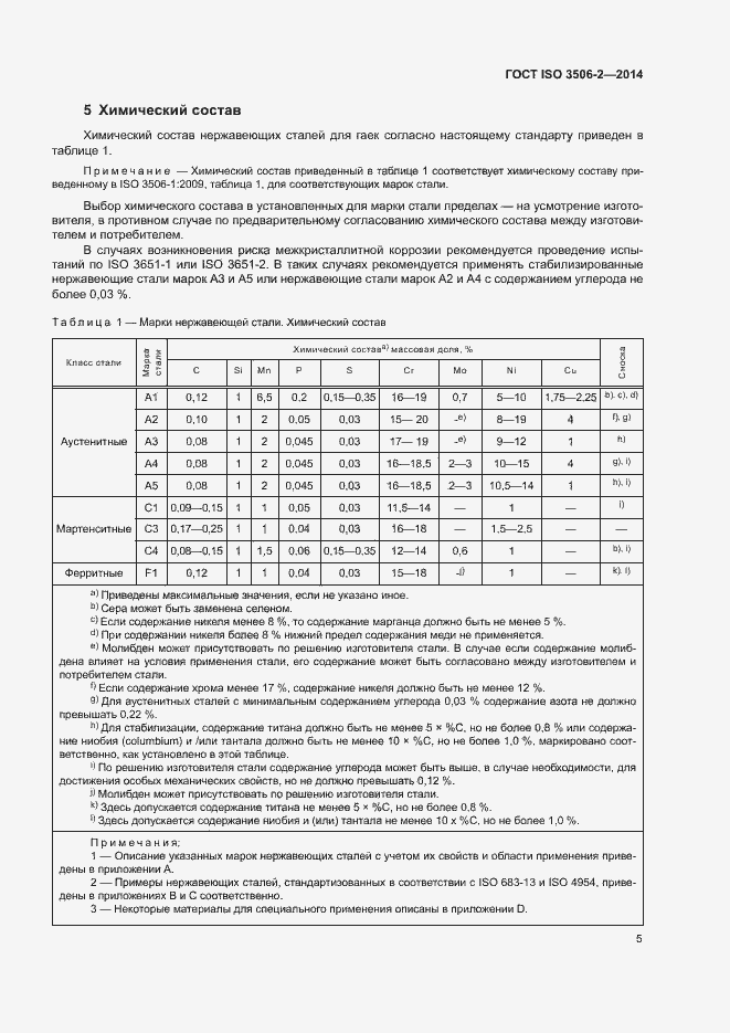 Страница 9 ГОСТ ISO 3506-2-2014