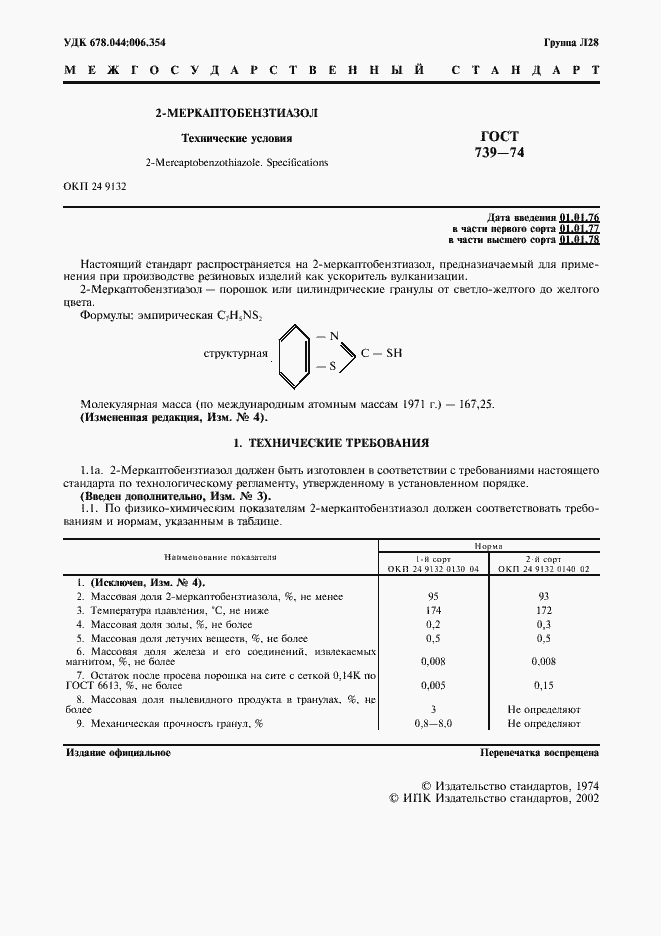 Страница 2 ГОСТ 739-74