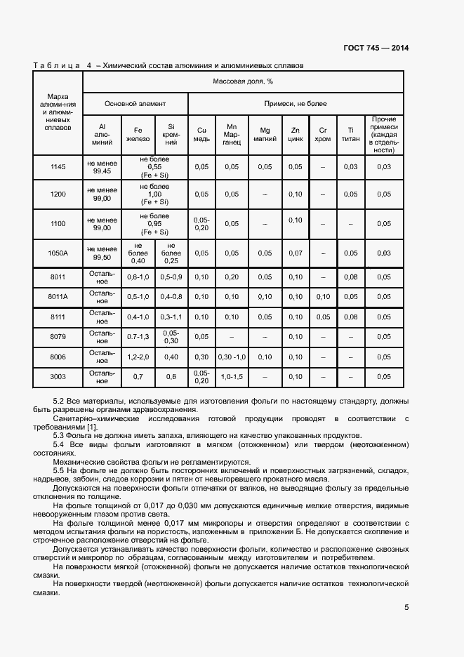 Страница 8 ГОСТ 745-2014
