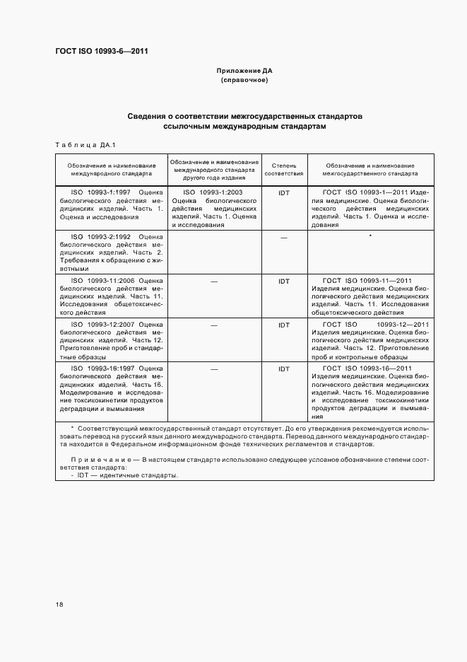 Страница 22 ГОСТ ISO 10993-6-2011
