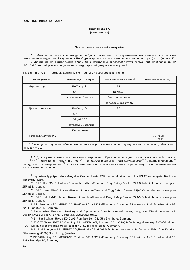 Страница 14 ГОСТ ISO 10993-12-2015
