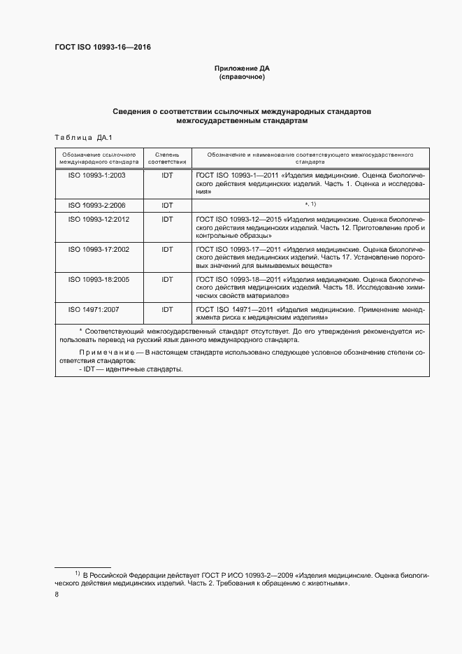 Страница 14 ГОСТ ISO 10993-16-2016