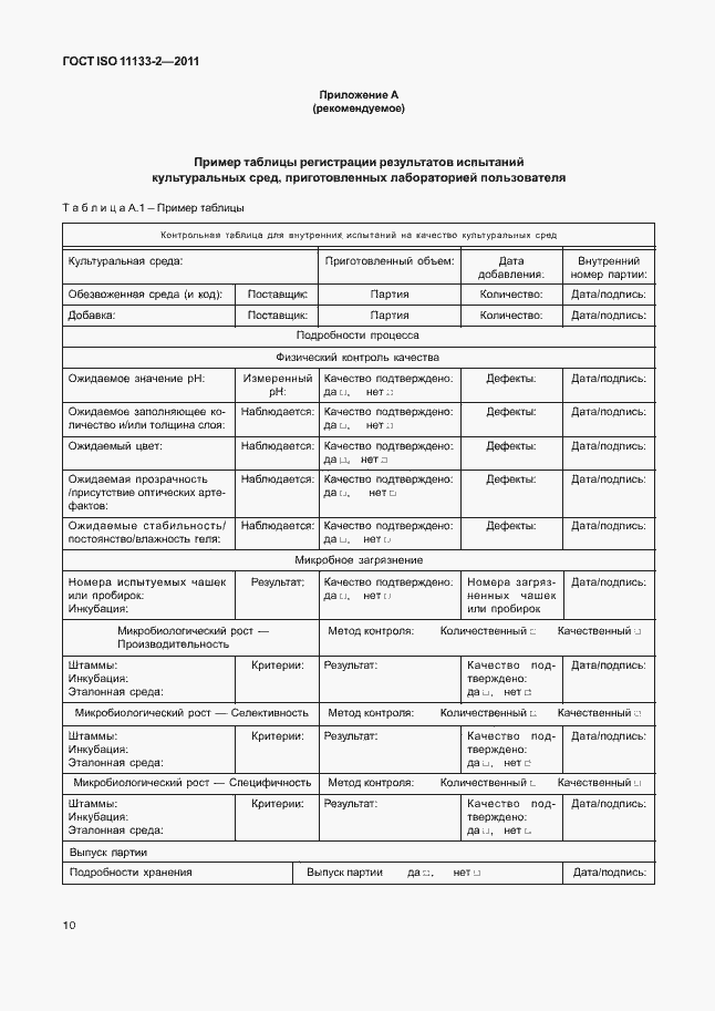 Страница 14 ГОСТ ISO 11133-2-2011