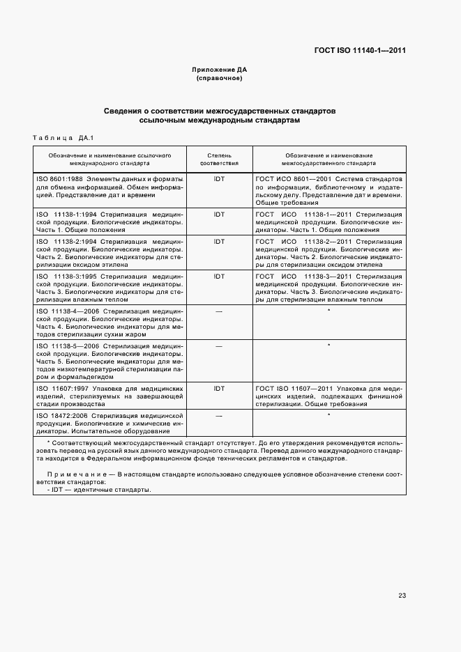Страница 27 ГОСТ ISO 11140-1-2011