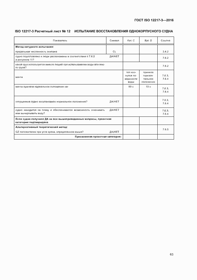Страница 67 ГОСТ ISO 12217-3-2016
