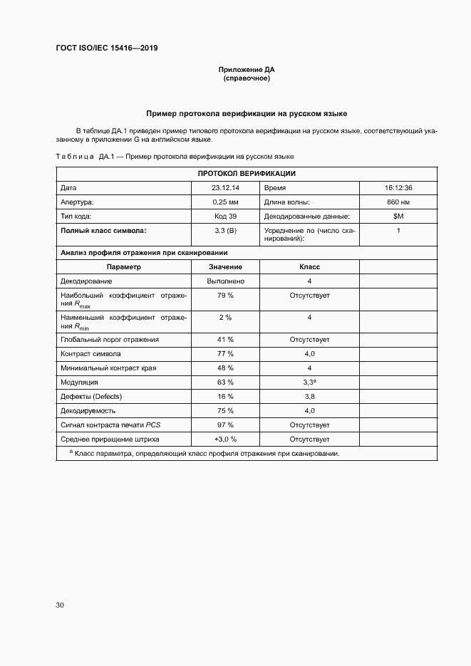 Страница 36 ГОСТ ISO/IEC 15416-2019