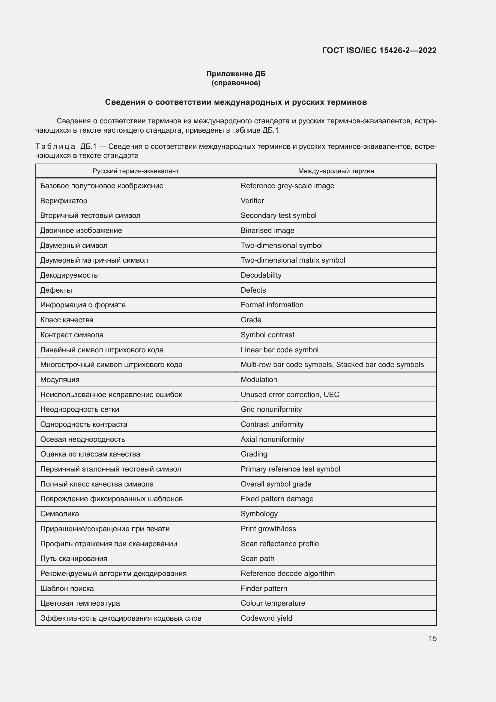 Страница 22 ГОСТ ISO/IEC 15426-2-2022