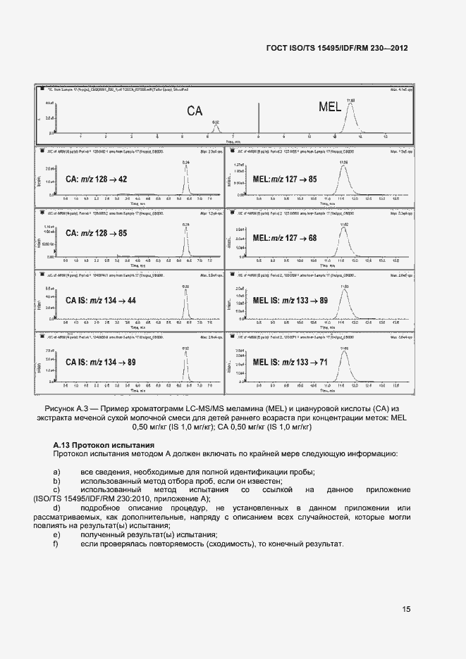 Страница 21 ГОСТ ISO/TS 15495/IDF/RM 230-2012