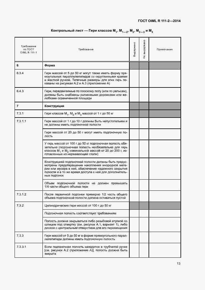 Страница 18 ГОСТ OIML R 111-2-2014
