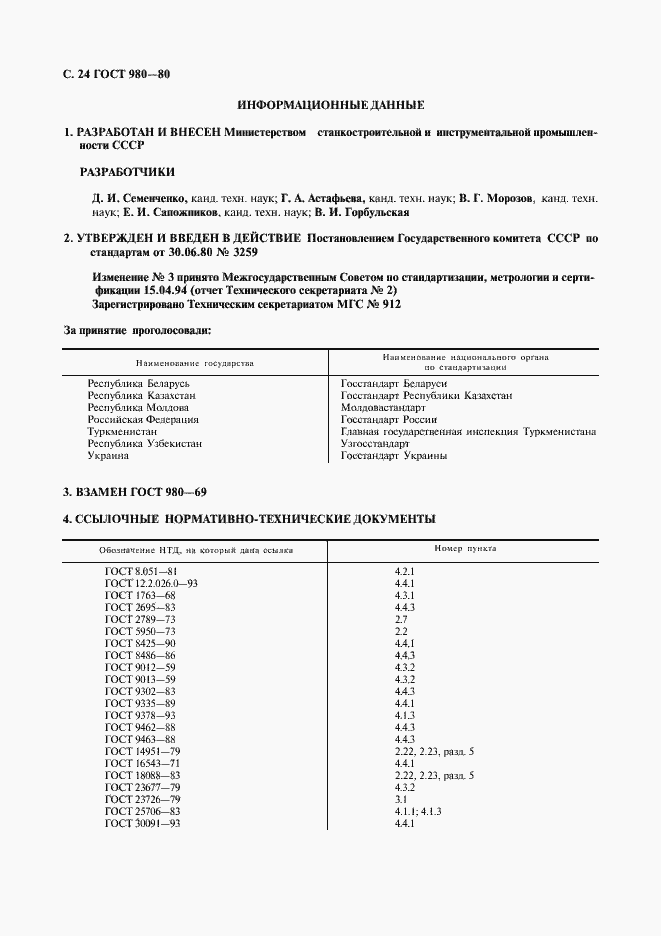 Страница 25 ГОСТ 980-80