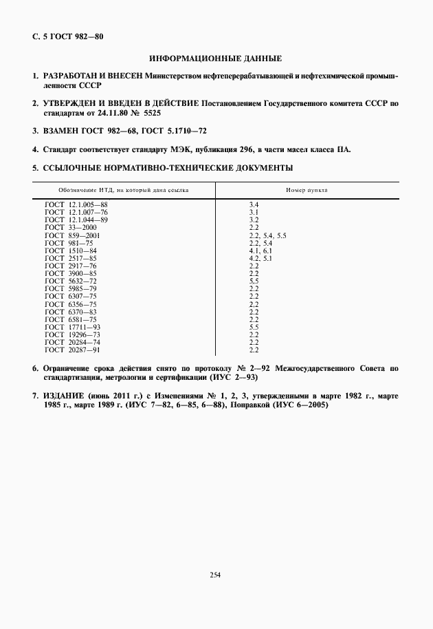 Страница 6 ГОСТ 982-80