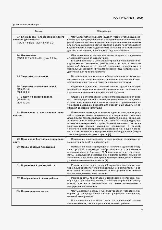 Страница 11 ГОСТ Р 12.1.009-2009