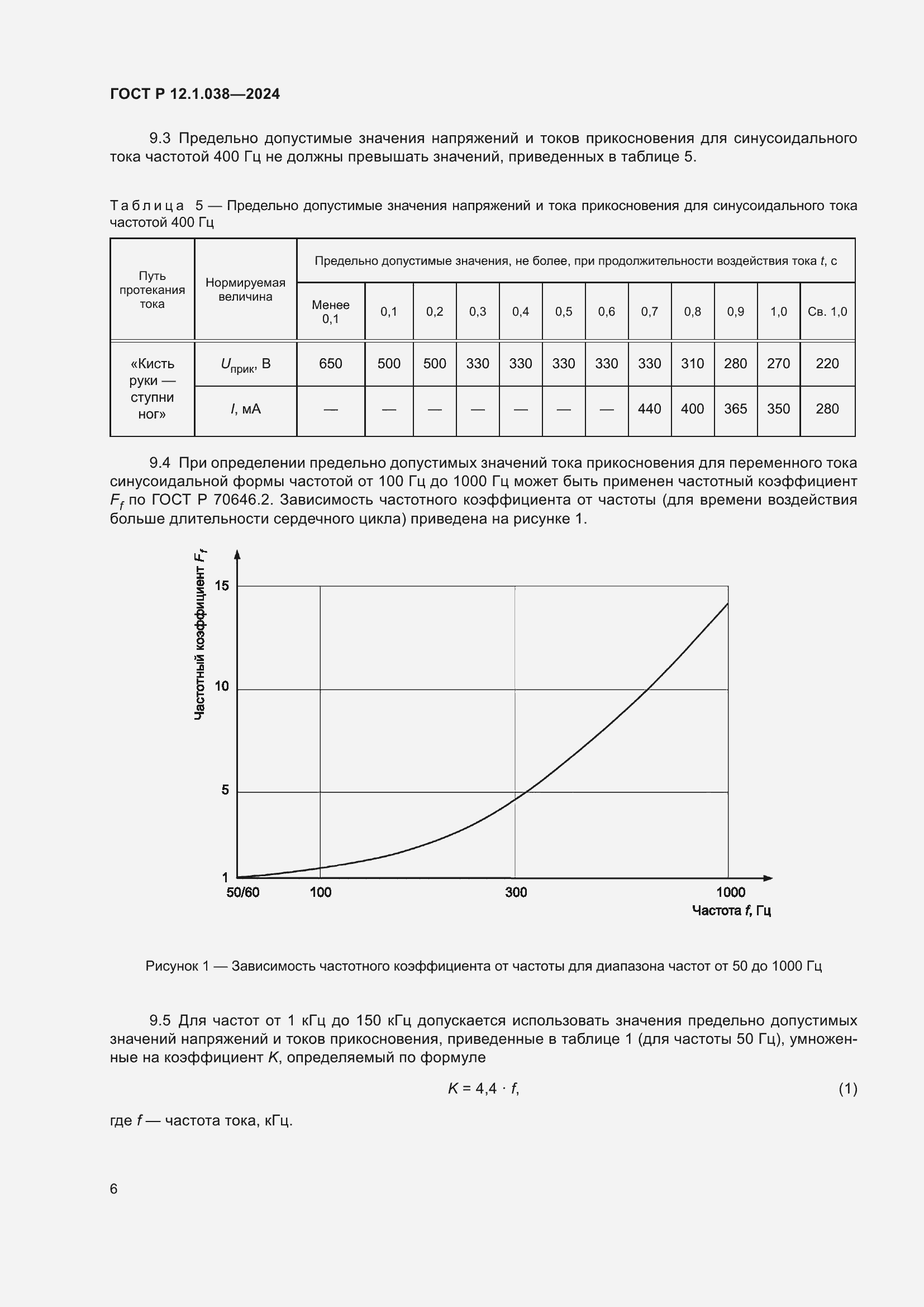 Страница 10 ГОСТ Р 12.1.038-2024