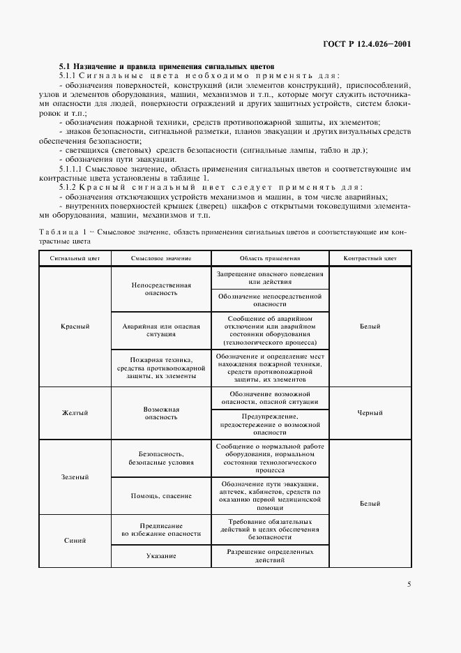Страница 8 ГОСТ Р 12.4.026-2001