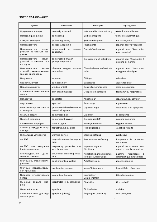Страница 16 ГОСТ Р 12.4.235-2007