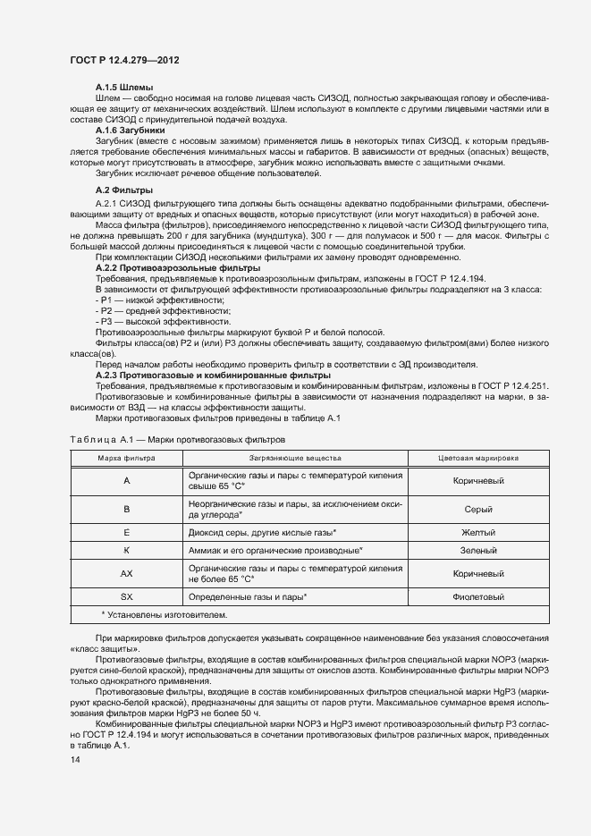 Страница 17 ГОСТ Р 12.4.279-2012