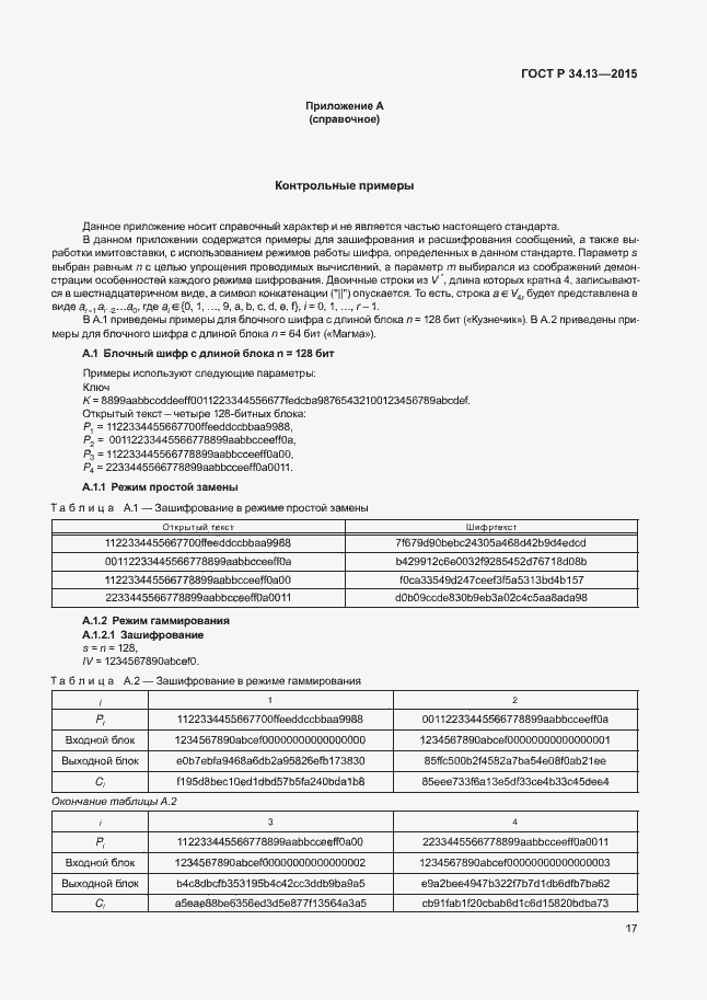 Страница 22 ГОСТ Р 34.13-2015