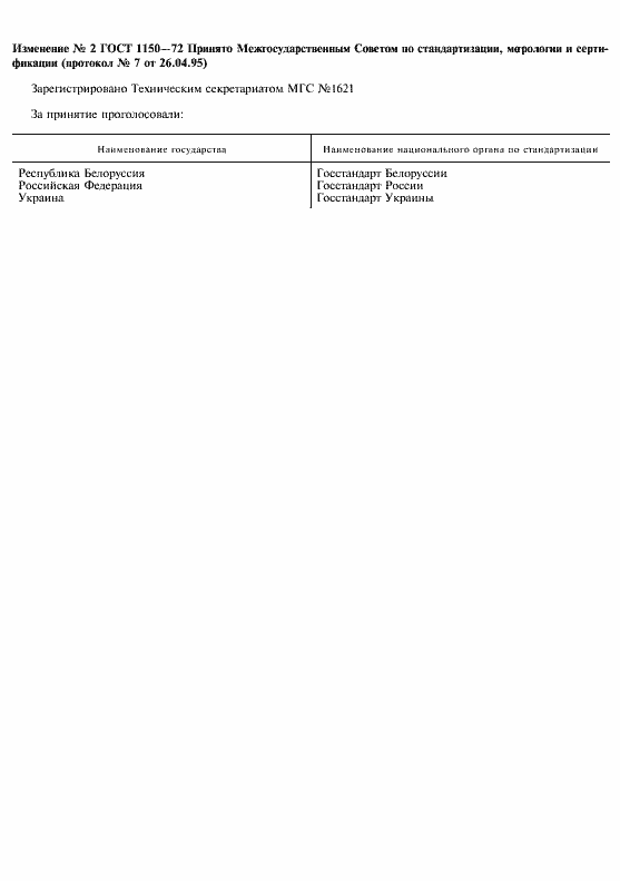 Страница 2 ГОСТ 1150-72