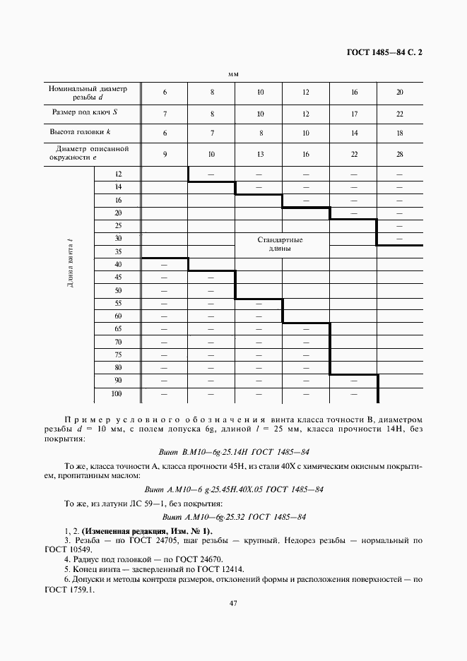 Страница 2 ГОСТ 1485-84