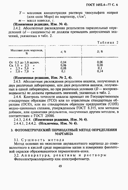 Страница 6 ГОСТ 1652.4-77