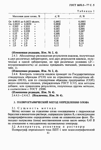 Страница 5 ГОСТ 1652.5-77