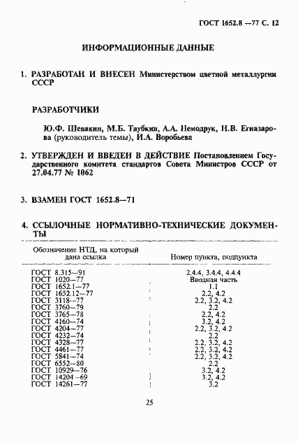 Страница 12 ГОСТ 1652.8-77