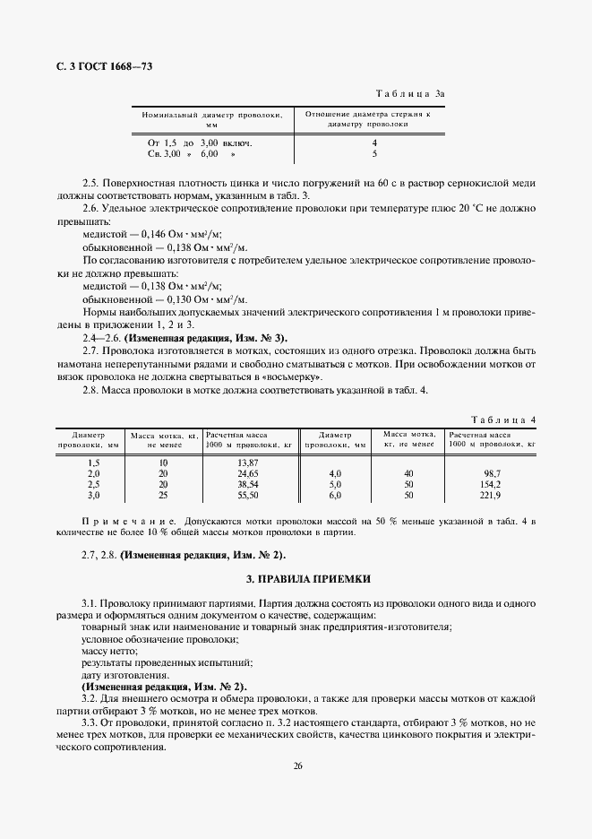Страница 3 ГОСТ 1668-73