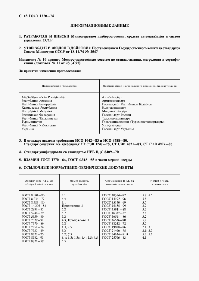 Страница 19 ГОСТ 1770-74
