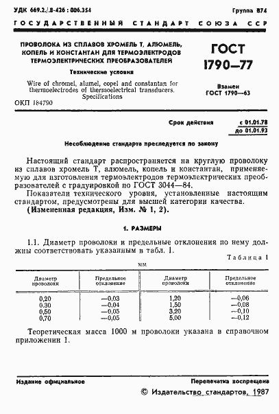Страница 3 ГОСТ 1790-77