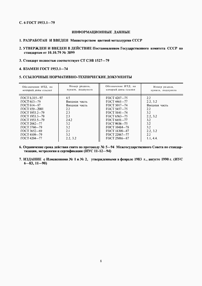Страница 8 ГОСТ 1953.1-79