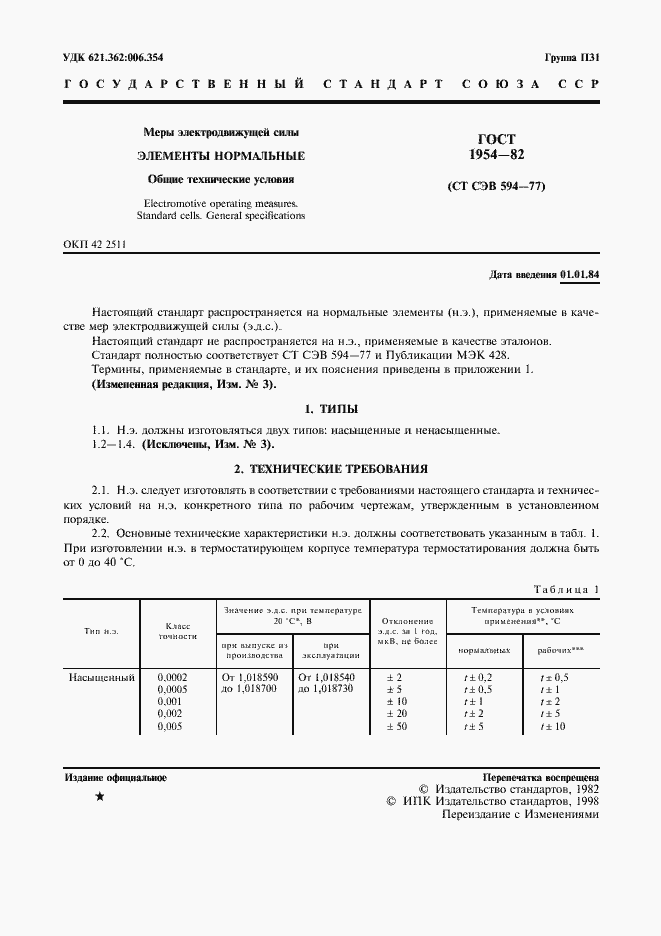 Страница 2 ГОСТ 1954-82