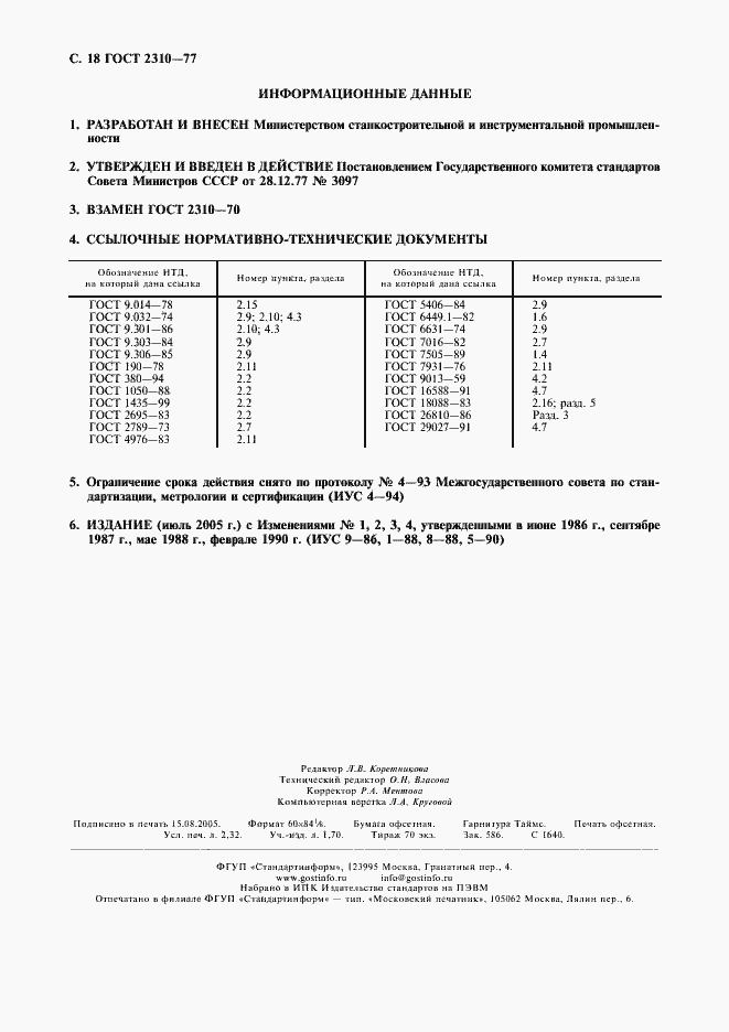 Страница 20 ГОСТ 2310-77
