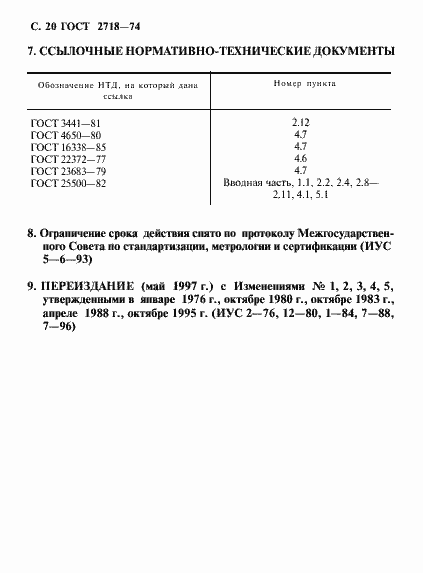 Страница 22 ГОСТ 2718-74