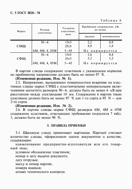 Страница 6 ГОСТ 3028-78