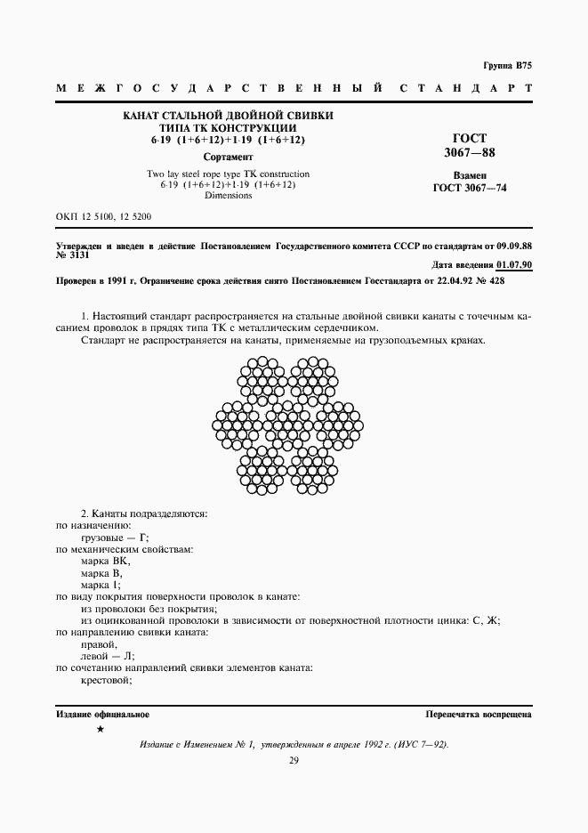 Страница 1 ГОСТ 3067-88