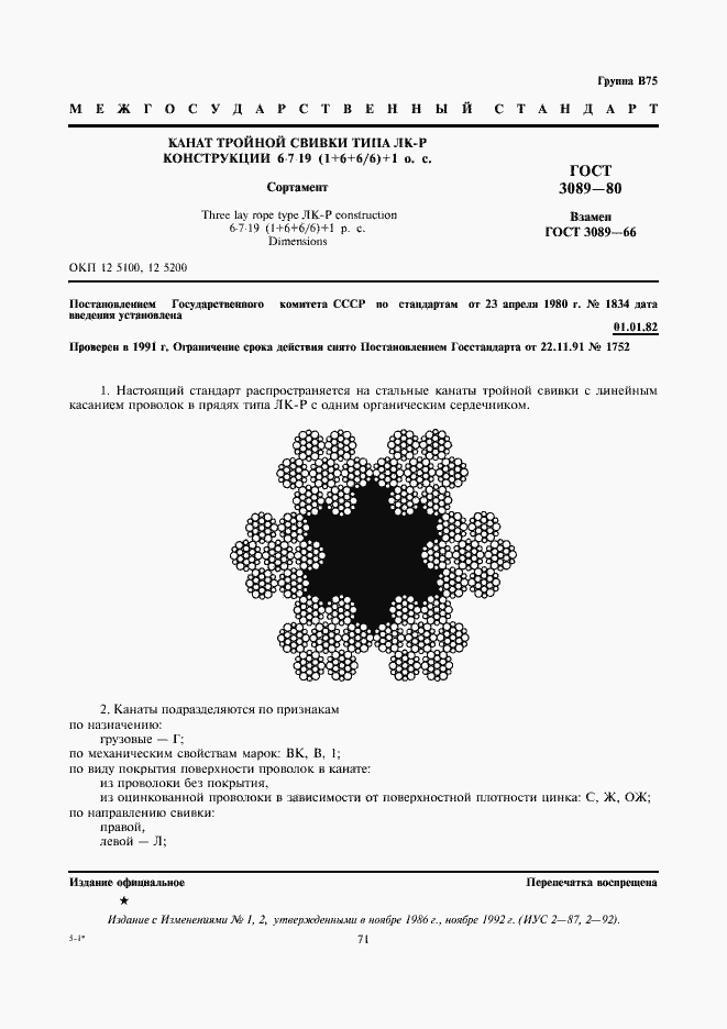 Страница 1 ГОСТ 3089-80