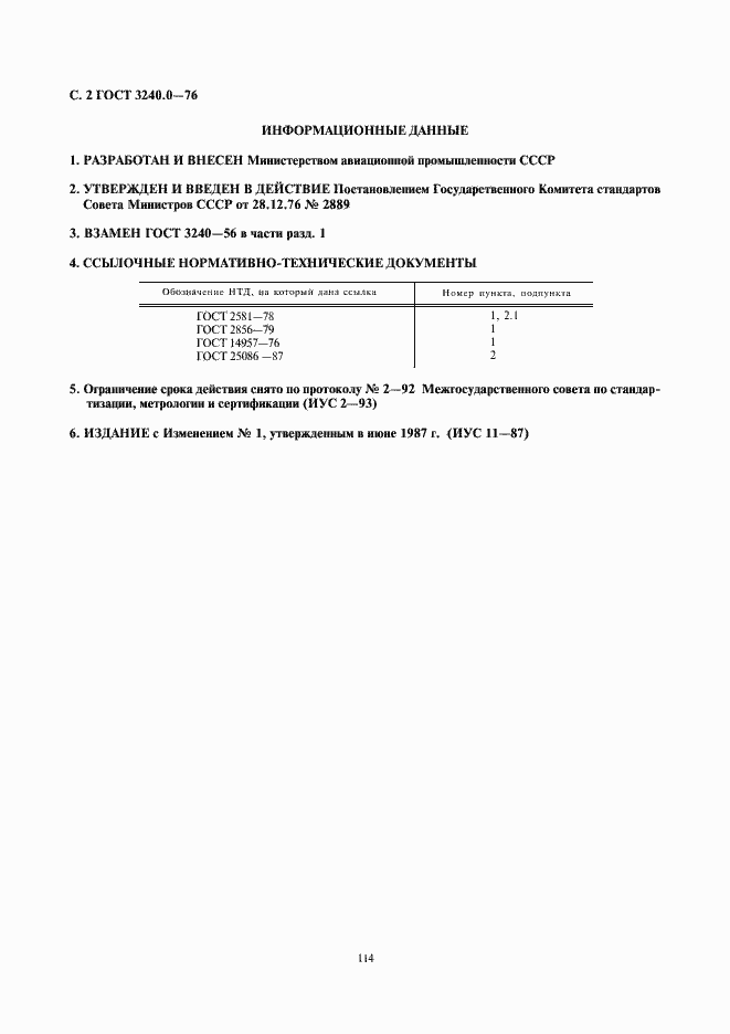 Страница 2 ГОСТ 3240.0-76