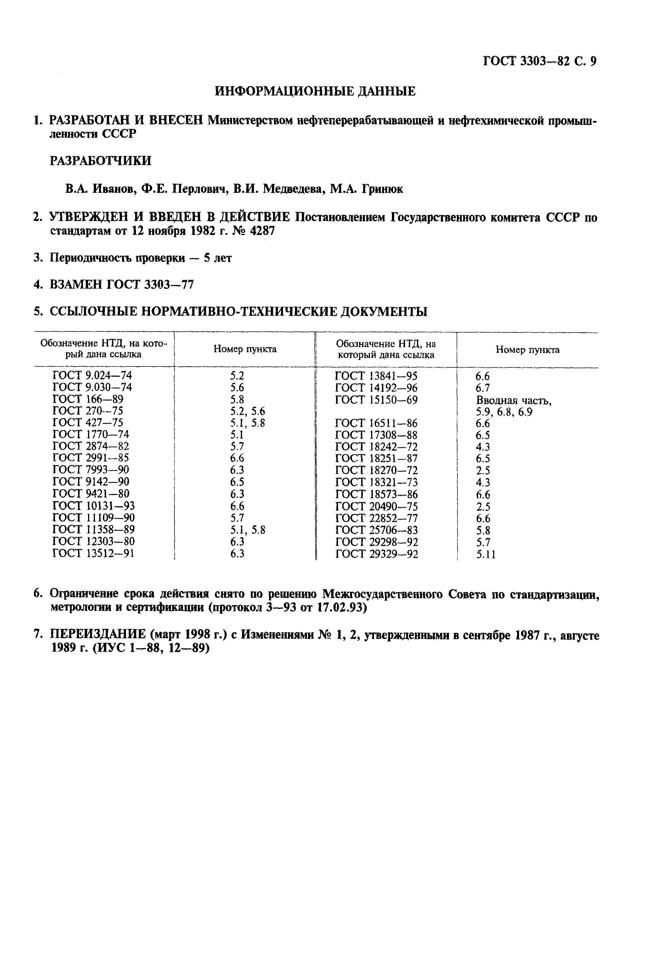 Страница 10 ГОСТ 3303-82