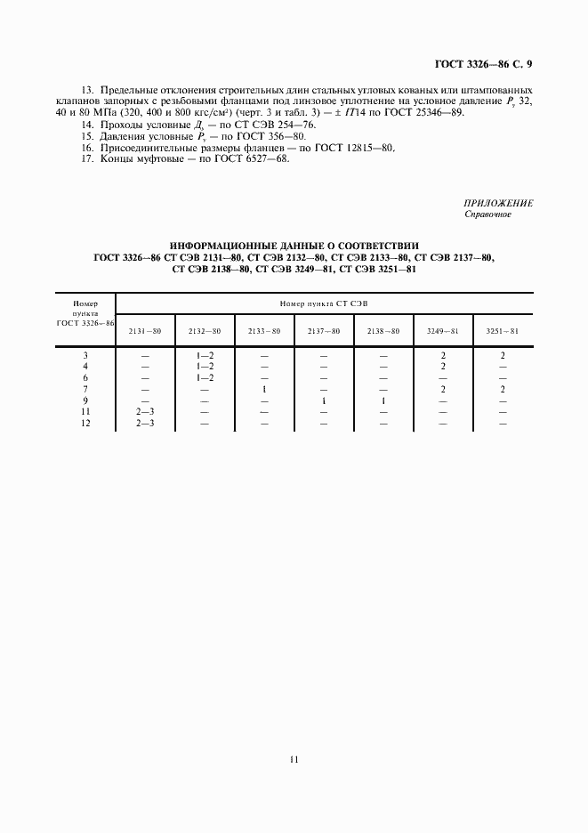 Страница 11 ГОСТ 3326-86