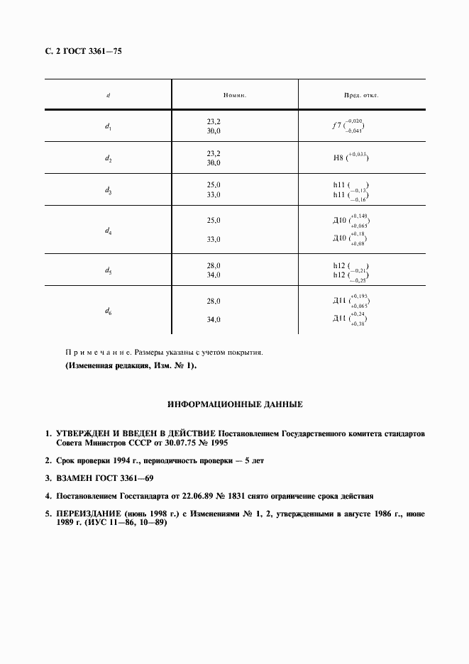 Страница 3 ГОСТ 3361-75