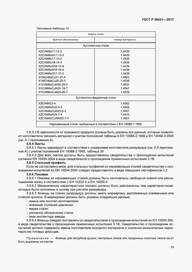 Страница 22 ГОСТ Р 58031-2017