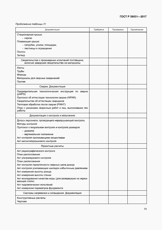 Страница 76 ГОСТ Р 58031-2017