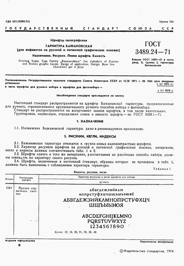Страница 1 ГОСТ 3489.24-71