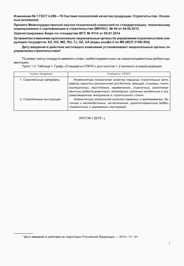 Приложение №1