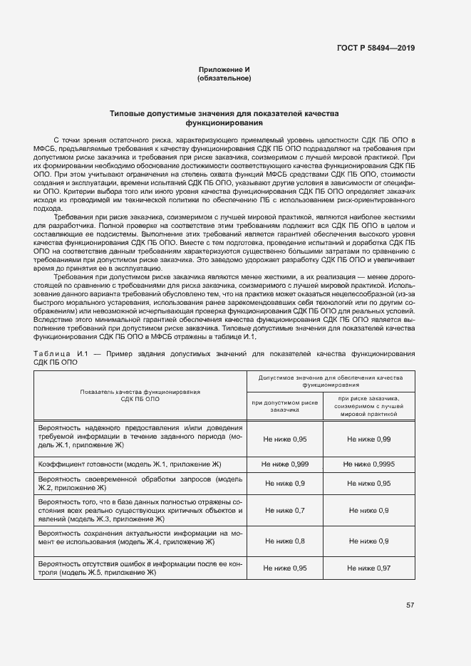 Страница 61 ГОСТ Р 58494-2019