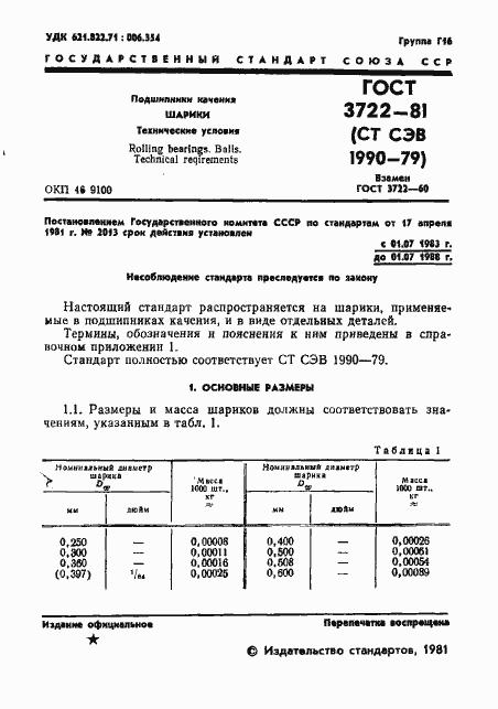 Страница 3 ГОСТ 3722-81