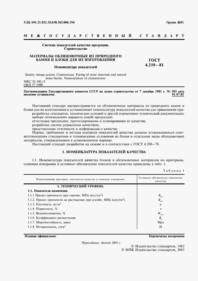 Страница 2 ГОСТ 4.219-81