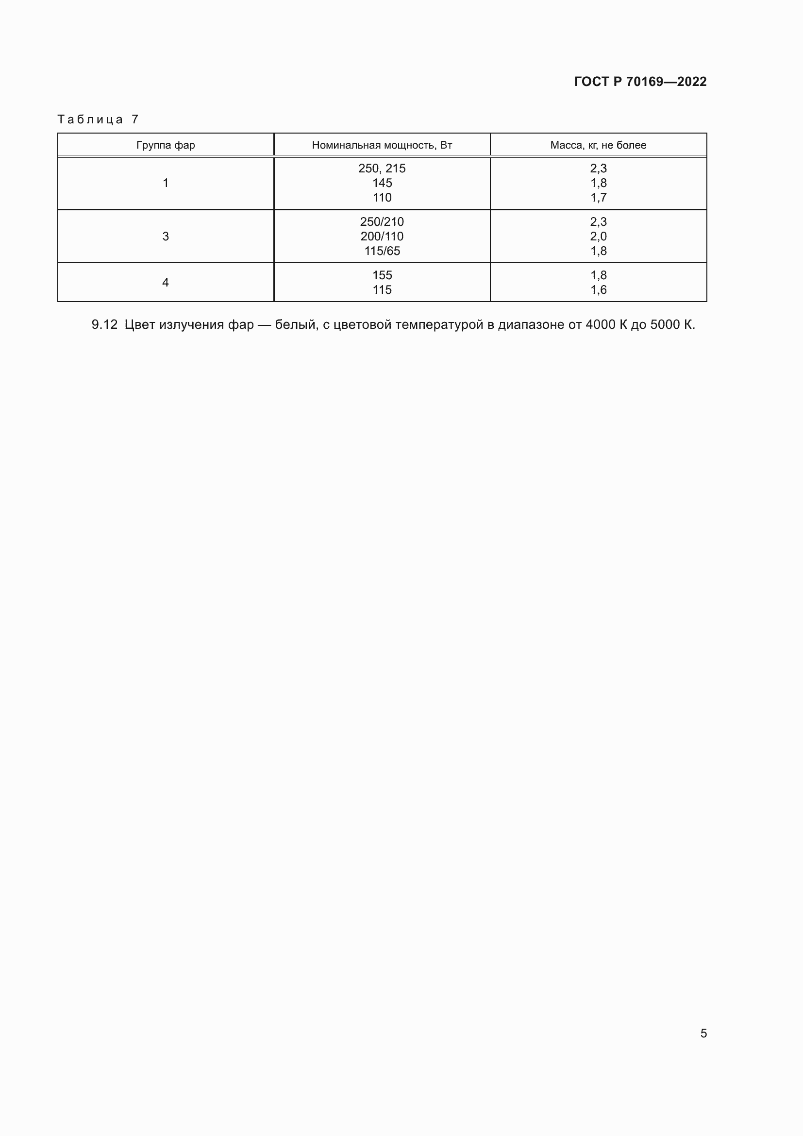 Страница 7 ГОСТ Р 70169-2022