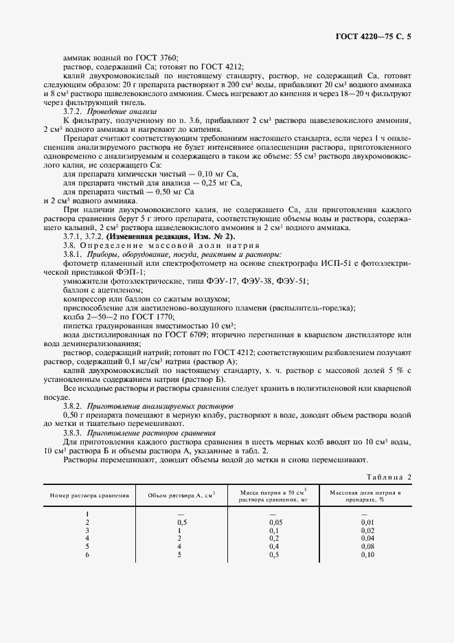 Страница 6 ГОСТ 4220-75